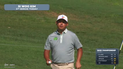 Si Woo Kim drains 11-foot putt for birdie on No. 12 at BMW Championship