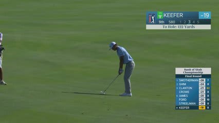 John Keefer reaches par-5 No. 9 in two, makes birdie at Bank of Utah