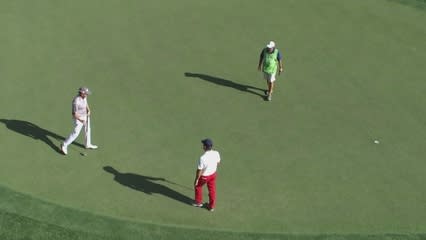 Bryce Molder drains his eagle three on No. 1 at Valspar
