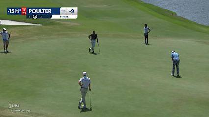 Ian Poulter's 30-foot birdie putt at AT&T Byron Nelson