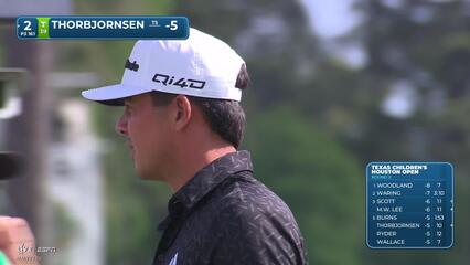 Michael Thorbjornsen's 161-yard drive finishes 5 feet from hole, sets up birdie
