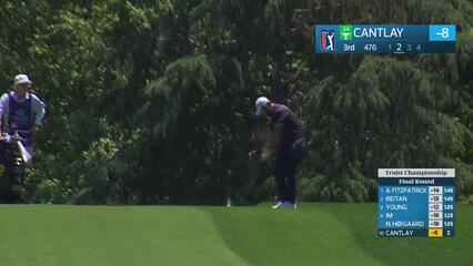 Patrick Cantlay's 184-yard approach sets up birdie on No. 3 at Truist Championship