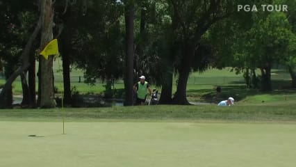 Ted Potter, Jr. makes up-and-down bunker birdie at Valspar