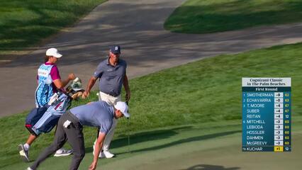 Matt Kuchar holes out for birdie from 19-feet on No. 4 at Cognizant Classic