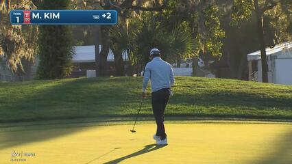 Michael Kim sinks 18-foot birdie putt on No. 1 at Valspar