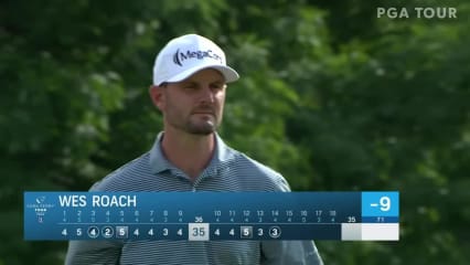 Wes Roach dials in birdie putt from distance at Boise Open