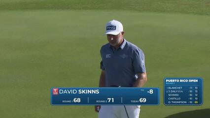 David Skinns makes birdie putt on No. 18 at Puerto Rico