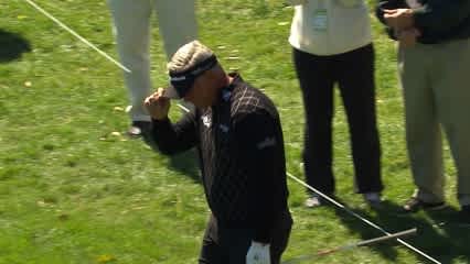 Darren Clarke holes masterful birdie chip for Shot of the Day