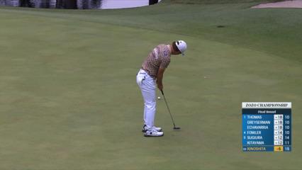 Ryosuke Kinoshita converts birdie putt at ZOZO CHAMPIONSHIP