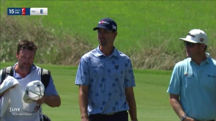 Michael Gligic cards birdie at Wyndham