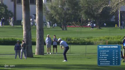 Ben Griffin makes birdie on No. 10 at The American Express