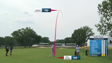Keegan Bradley's 226-yard approach sets up birdie on No. 17 at Rocket Classic