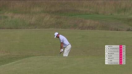 Bernd Wiesberger drains 19-foot birdie putt on No. 8 at Genesis Scottish Open