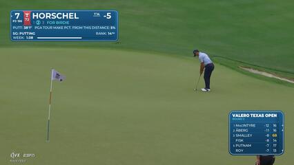 Billy Horschel drains 38-foot birdie putt on No. 7 at Valero