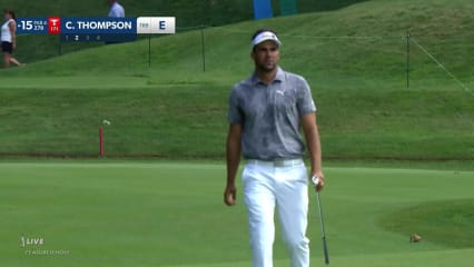 Curtis Thompson chips it close to set up birdie at Travelers