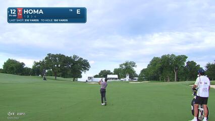 Max Homa gets up-and-down from 152 yards for birdie on No. 12 at Charles Schwab