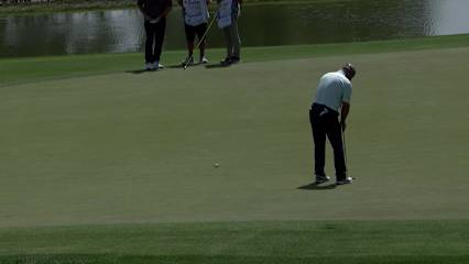 Scott McCarron makes birdie on No. 18 at Galleri Classic