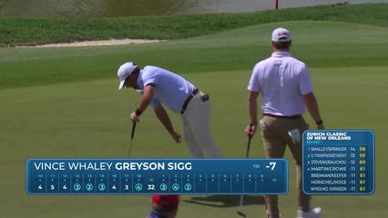 Whaley/Sigg makes birdie on No. 3 at Zurich Classic