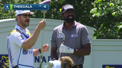 Sahith Theegala hits tee shot to 9 feet, sets up birdie on No. 4 at RBC Canadian