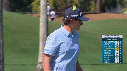 Nico Echavarria sinks 6-foot birdie putt on No. 3 at Cognizant Classic
