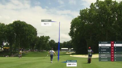 Zac Blair's 214-yard approach sets up birdie on No. 9 at John Deere