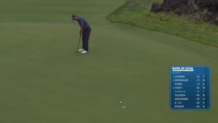 Takumi Kanaya sinks 22-foot birdie putt on No. 8 at Bank of Utah