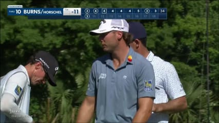 Sam Burns cards birdie on No. 10 at Zurich Classic