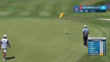 Thomas Rosenmueller chips in for birdie at Puerto Rico