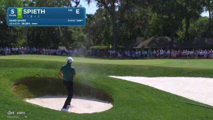 Jordan Spieth makes birdie on No. 5 at RBC Heritage