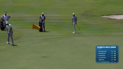 Davis Thompson makes birdie on No. 14 at Puerto Rico