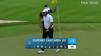 Eugenio Lopez-Chacarra sticks approach to set up birdie at Mayakoba