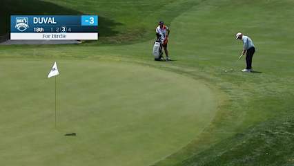 David Duval slams birdie putt from off green at DICK'S Open