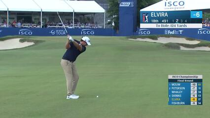 Manuel Elvira makes birdie on No. 18 at ISCO Championship