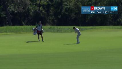 Blades Brown sinks eagle putt at Compliance Solutions