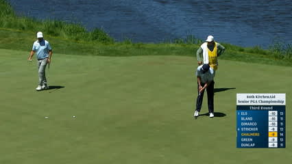 Greg Chalmers holes birdie putt at KitchenAid Senior PGA