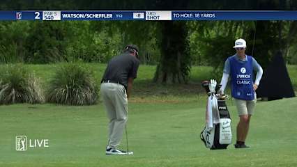 Bubba Watson & Scottie Scheffler get up-and-down for birdie at Zurich Classic