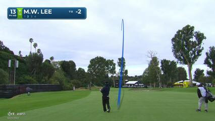 Min Woo Lee hits 139-yard approach to 11 feet, sets up birdie at The Genesis