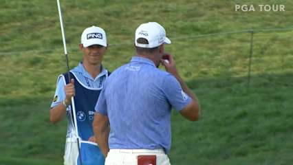 Lee Westwood pitches close and birdies at BMW Championship