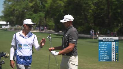 Ludvig Åberg's 158-yard approach sets up birdie on No. 3 at RBC Heritage