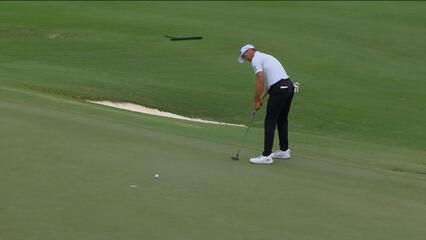 Jordan Spieth sinks 9-foot birdie putt on No. 7 at Hero World Challenge