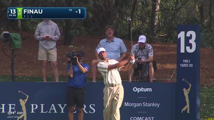 Tony Finau hits 175-yard drive to 15 feet, sets up birdie on No. 13 at THE PLAYERS