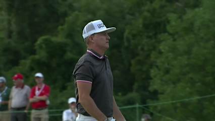 Brian Gay makes par on No. 18 at Ascension Charity Classic