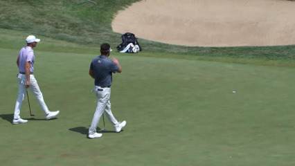 Matt NeSmith holes a 24-foot birdie putt at ISCO Championship