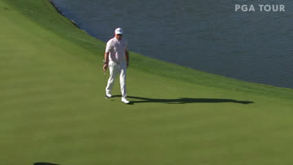 Ted Potter, Jr. holes 32-footer for birdie at Waste Management