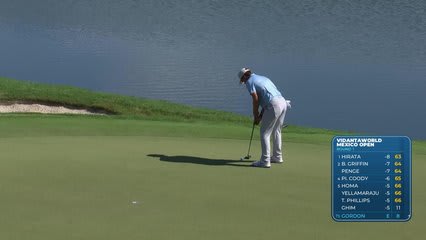 Will Gordon sinks 15-foot birdie putt on No. 18 at Mexico Open