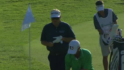 Carl Pettersson’s bunker hole out for eagle is the Shot of the Day