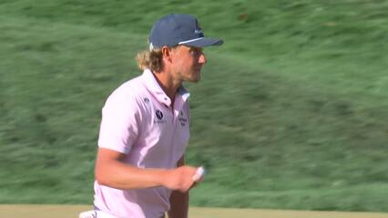 Austin Smotherman sinks 6-foot birdie putt on No. 16 at THE PLAYERS