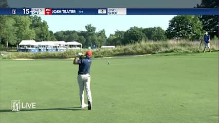 Josh Teater reaches in two to set up birdie at Wyndham