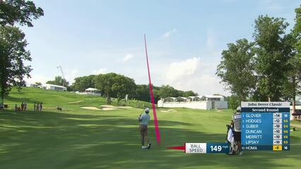 Max Homa reaches par-5 No. 17 in two, makes birdie at John Deere