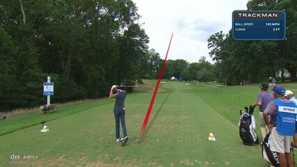 Sam Ryder sinks a 24-foot birdie putt on No. 3 at Wyndham